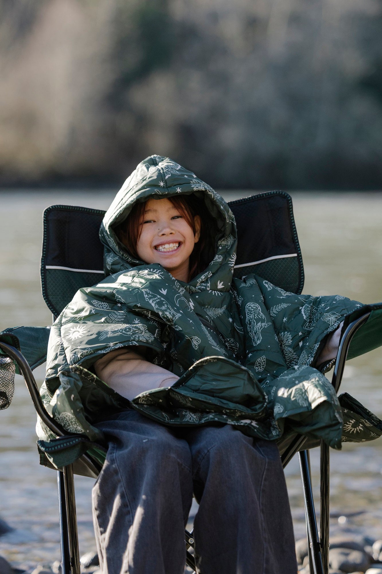 therm-a-rest-honcho-poncho-kids-decke-woodland image 8