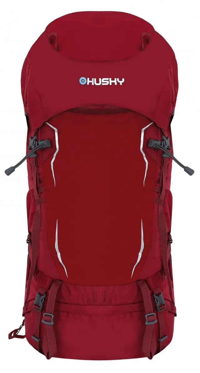 husky-rony-50-l-trekkingrucksack-weinrot-regenh-lle image 1