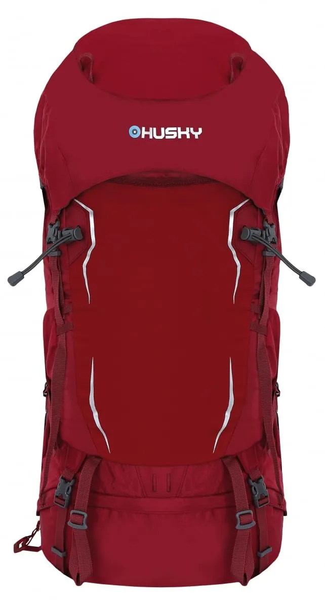 husky-rony-50-l-trekkingrucksack-weinrot-regenh-lle image 1