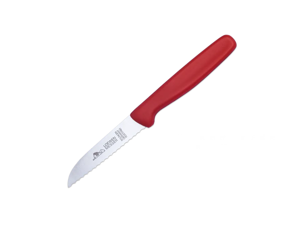 loewen-messer-mod-815r-arbeitsmesser-wellenschliff-rot image 1