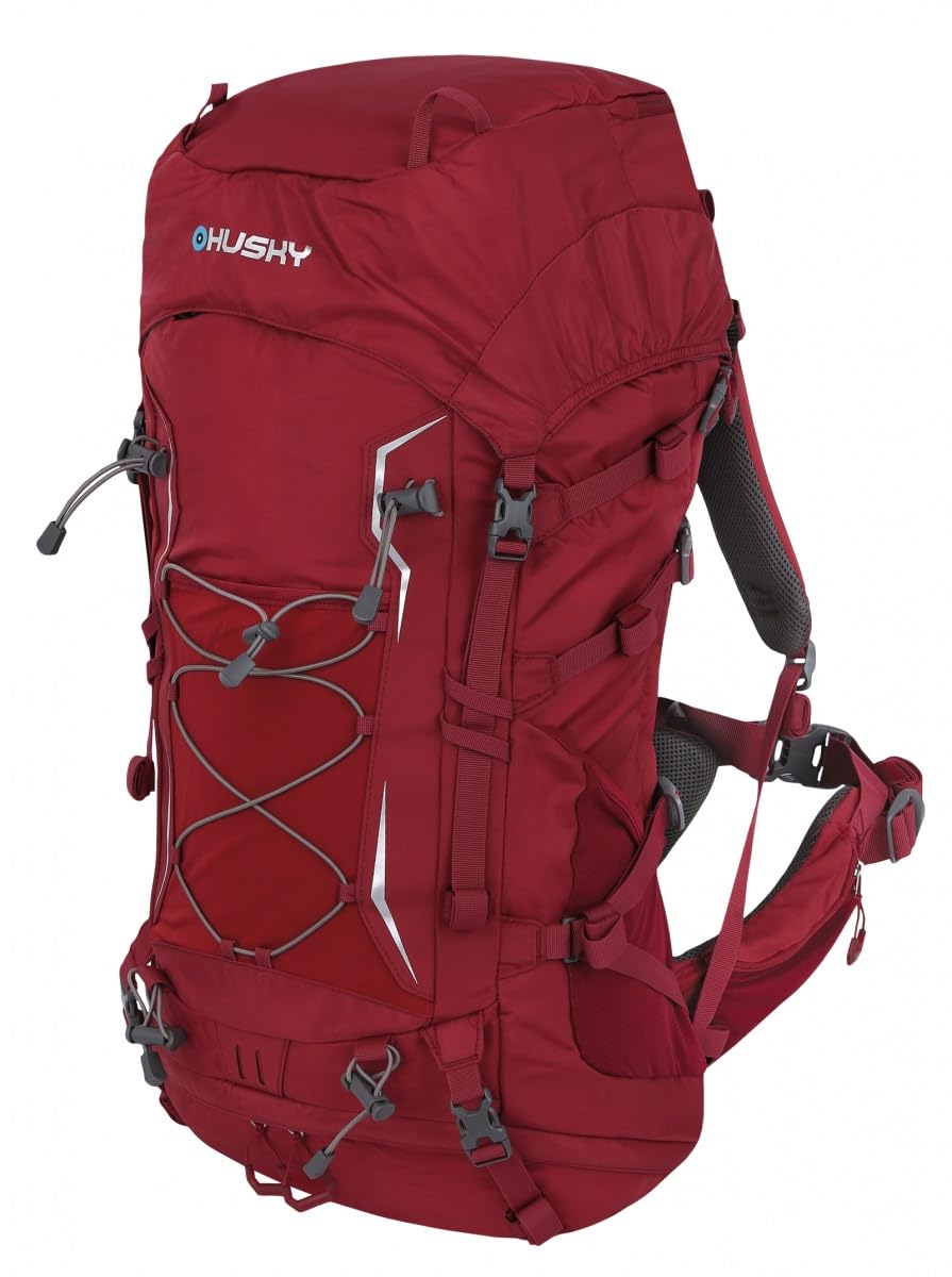 husky-ribon-60-l-trekkingrucksack-rot-schwarz-mit-regenh-lle image 3