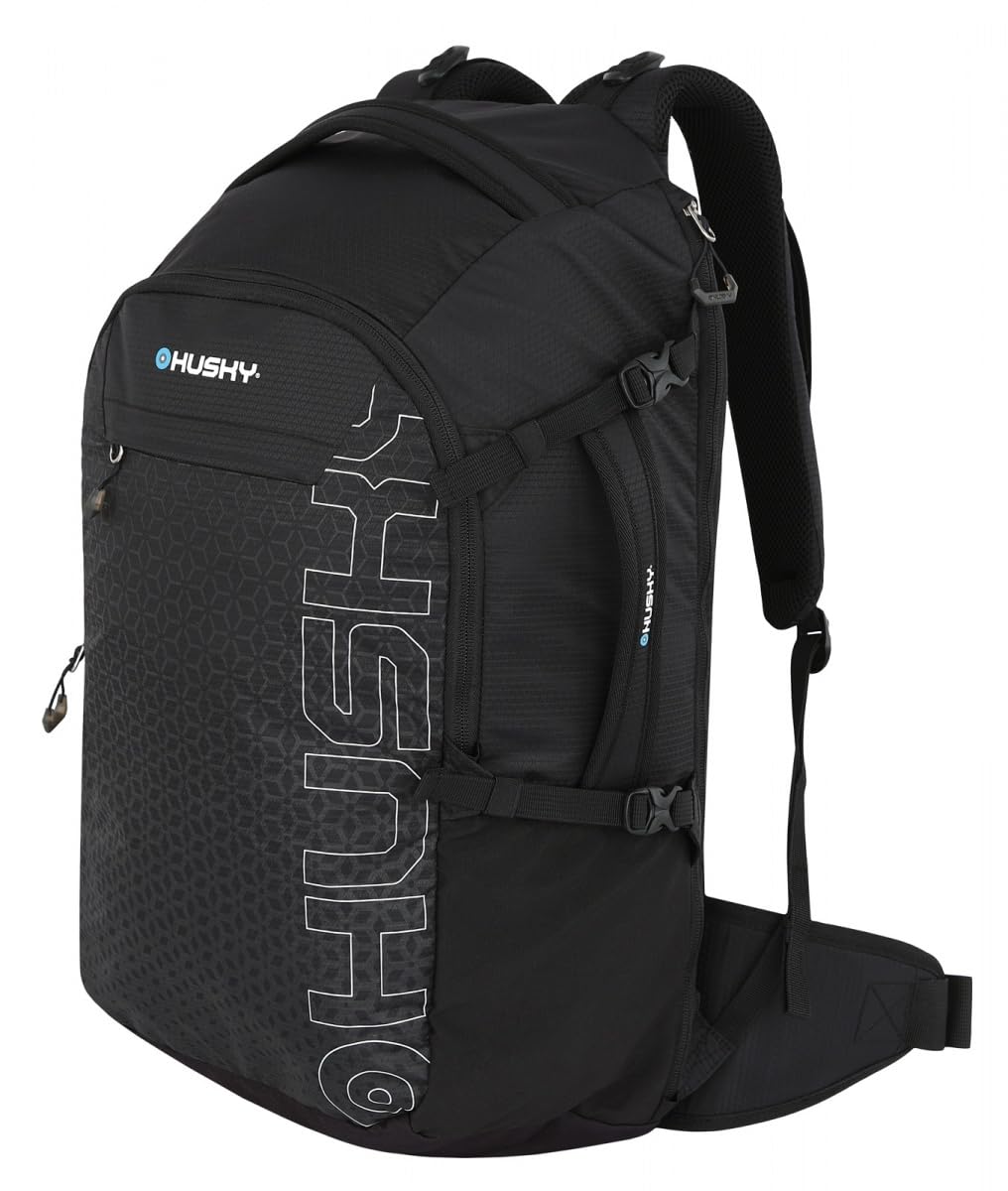 husky-campus-30l-trekkingrucksack-schwarz-mit-laptopfach-regenh-lle image 3