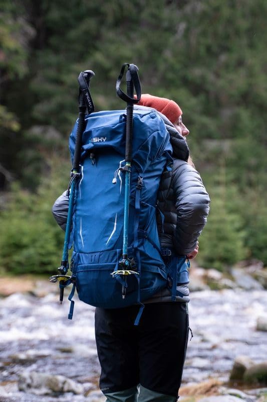husky-rony-50-l-trekkingrucksack-blau-mit-regenh-lle image 8