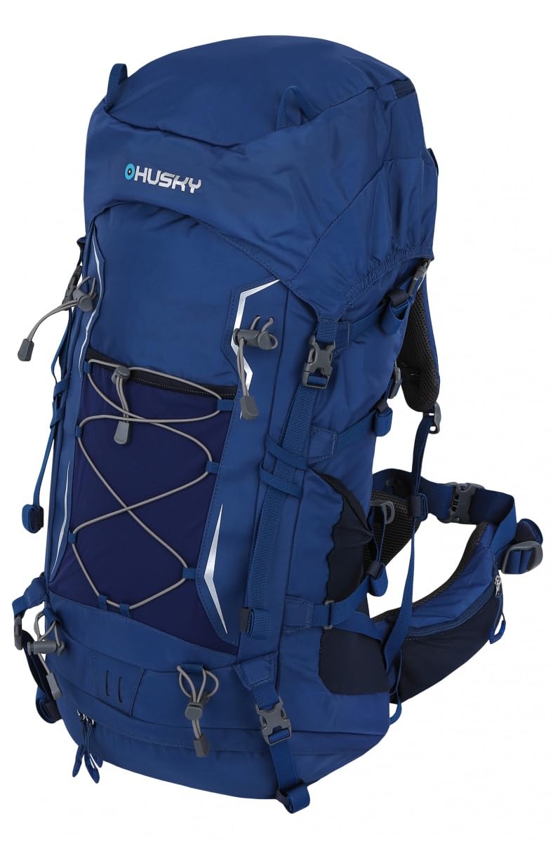 husky-ribon-60l-expeditionsrucksack-blau-regenh-lle image 3