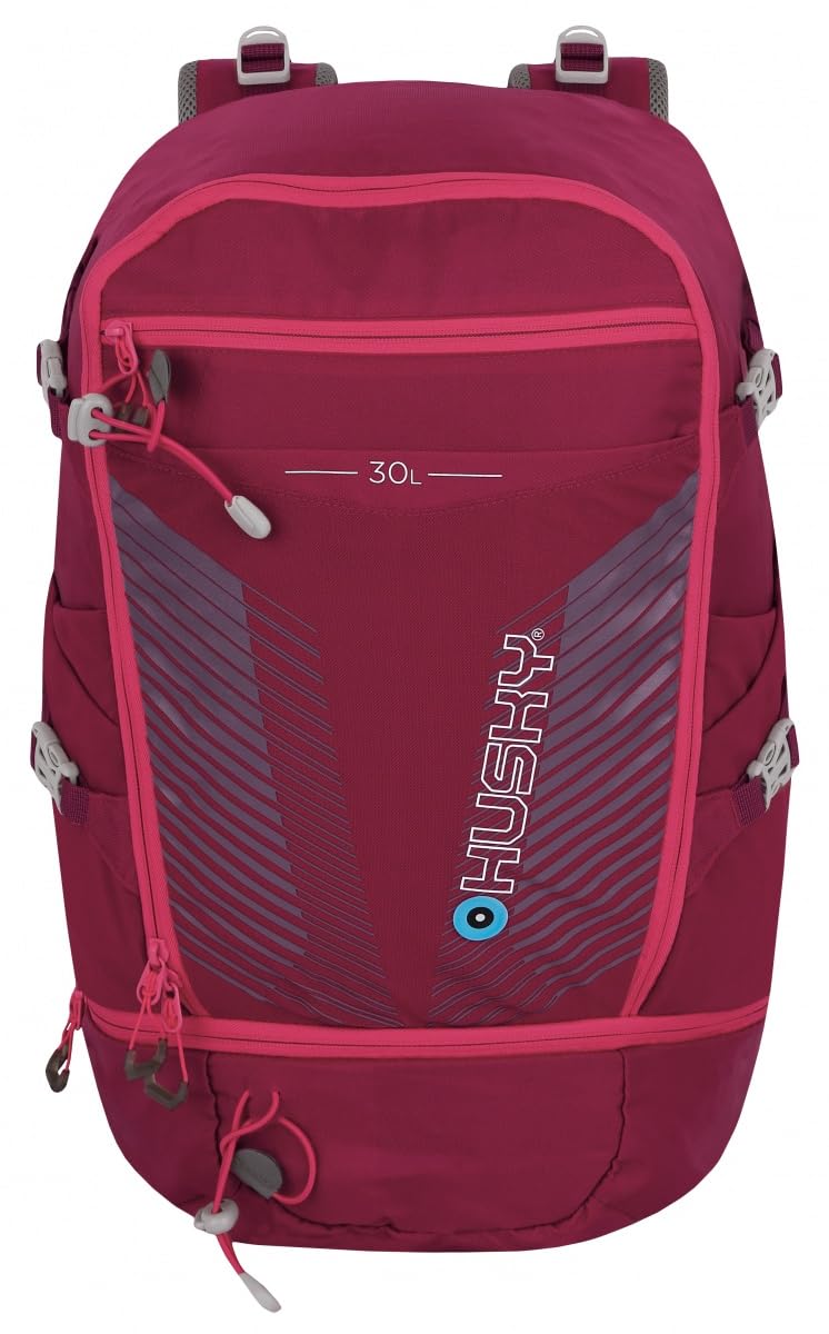 husky-cingy-30-l-wanderrucksack-magenta-regenh-lle image 1