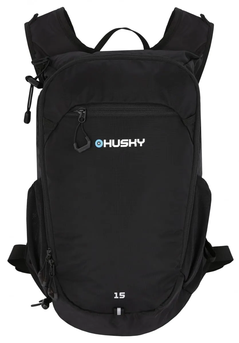 husky-peten-fahrradrucksack-15-l-schwarz-mit-regenh-lle image 1