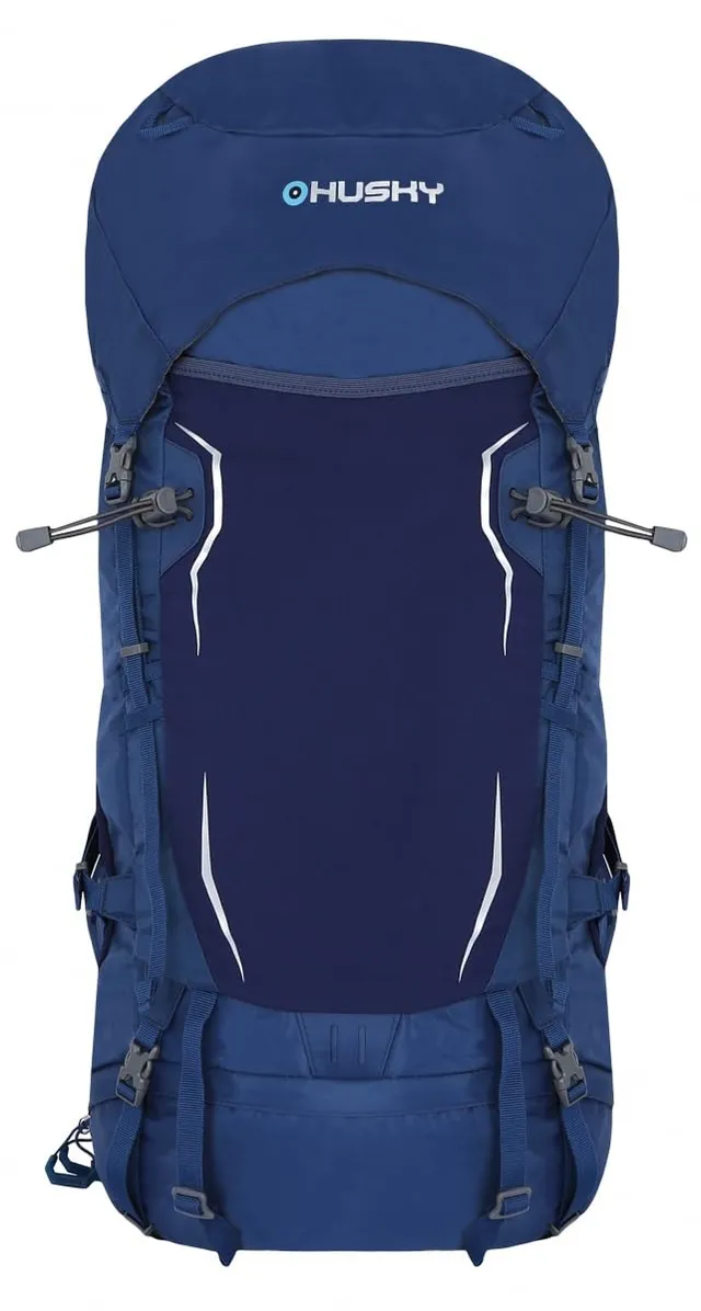 husky-rony-50-l-trekkingrucksack-blau-mit-regenh-lle image 1