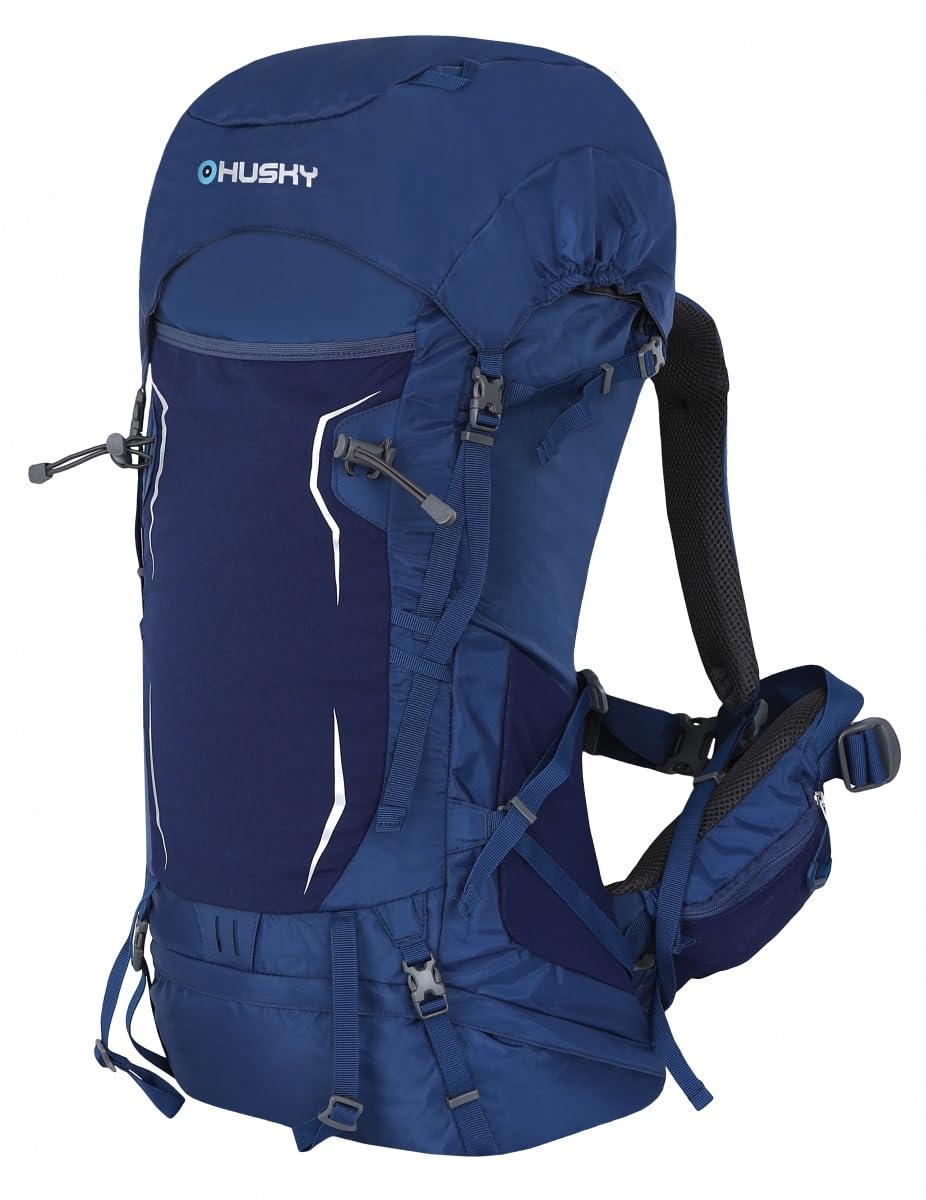 husky-rony-50-l-trekkingrucksack-blau-mit-regenh-lle image 3