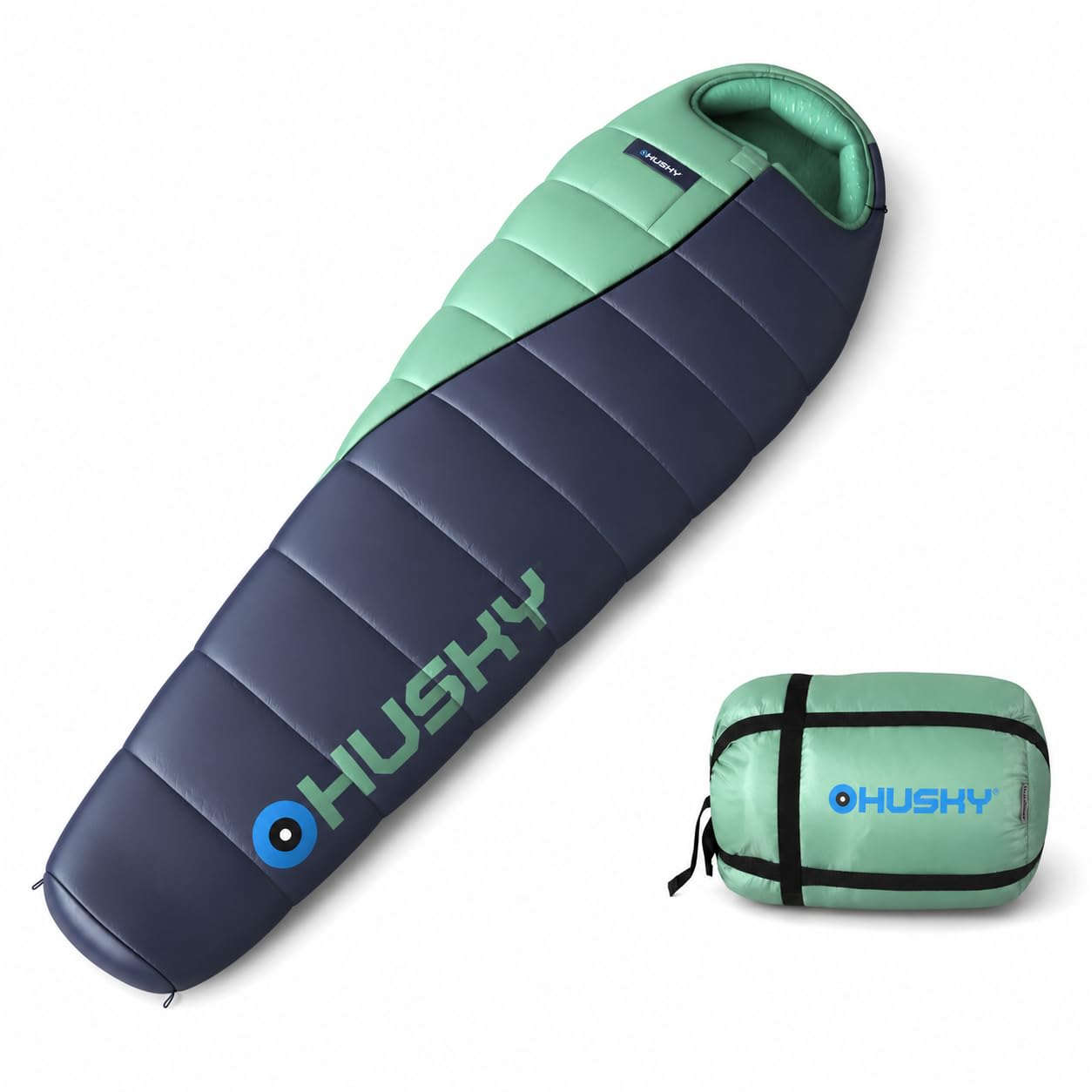husky-emotion-20-mumienschlafsack-mint-210x85-4-jahreszeiten image 1