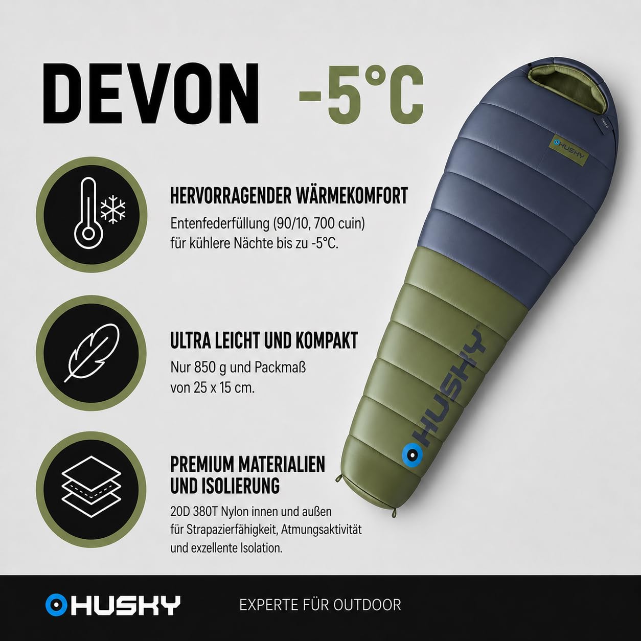 husky-devon-mumienschlafsack-blau-khaki-220x85-5-c image 5