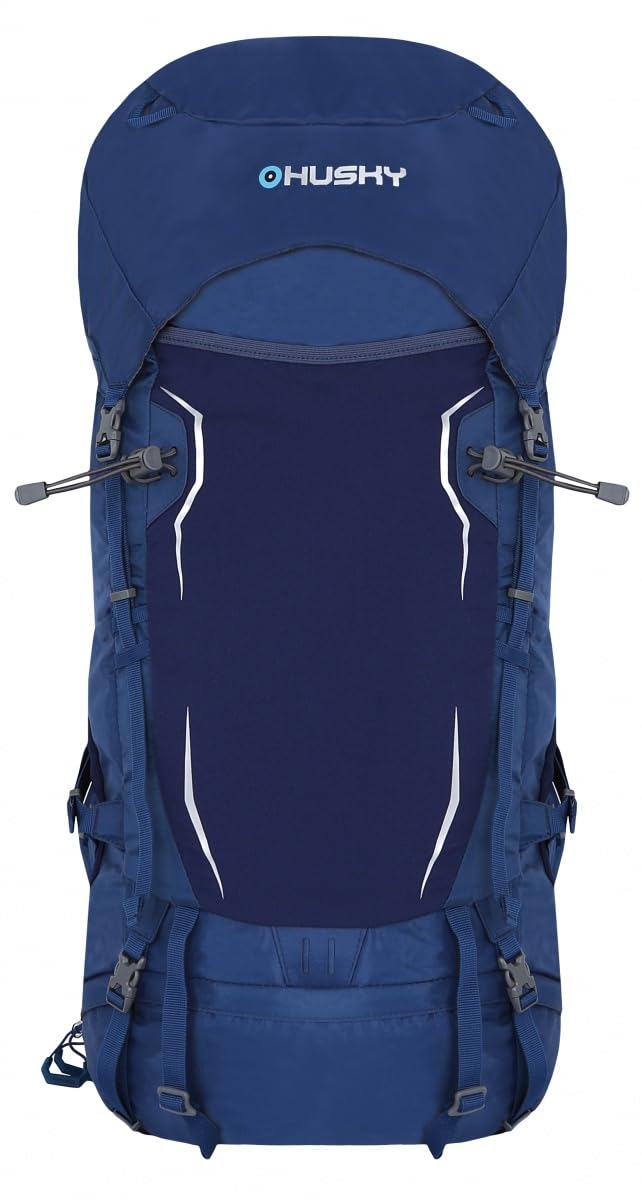 husky-rony-50-l-trekkingrucksack-blau-mit-regenh-lle image 1