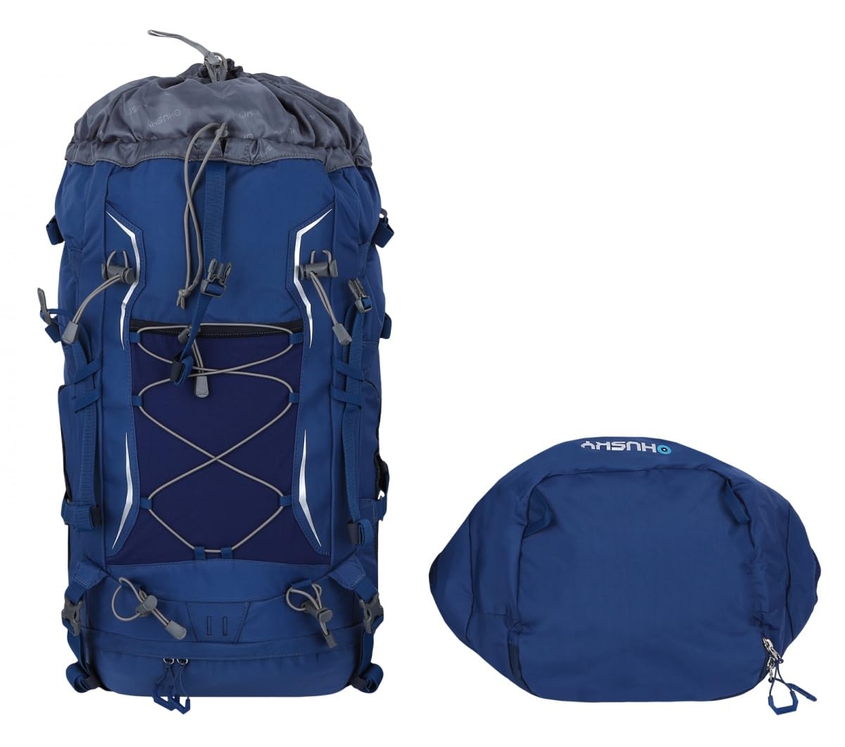 husky-ribon-60l-expeditionsrucksack-blau-regenh-lle image 4