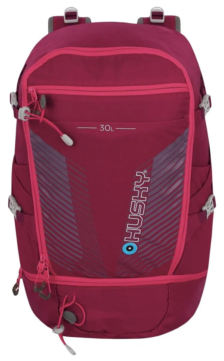 husky-cingy-30-l-wanderrucksack-magenta-regenh-lle image 1